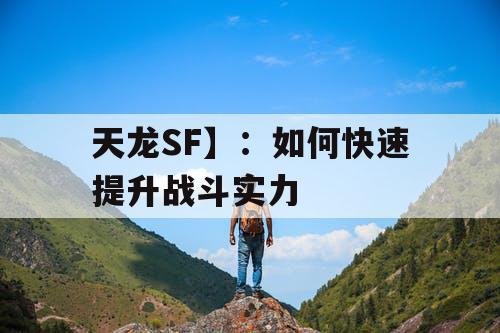 天龙SF】:如何快速提升战斗实力 天龙SF】:如何快速提升战斗实力