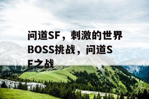 问道SF，刺激的世界BOSS挑战，问道SF之战