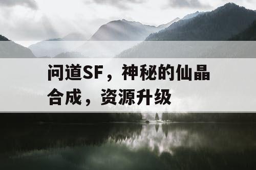 问道SF，神秘的仙晶合成，资源升级