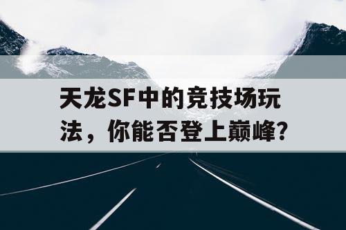 天龙SF中的竞技场玩法，你能否登上巅峰？