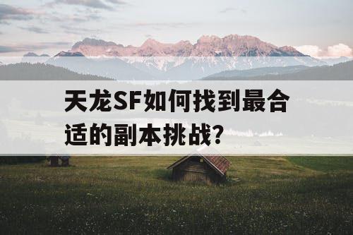 天龙SF如何找到最合适的副本挑战？