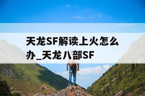 天龙SF解读上火怎么办_天龙八部SF