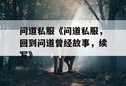 问道私服《问道私服，回到问道曾经故事，续写》