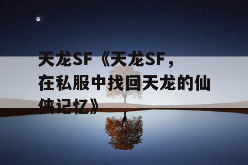 天龙SF《天龙SF，在私服中找回天龙的仙侠记忆》