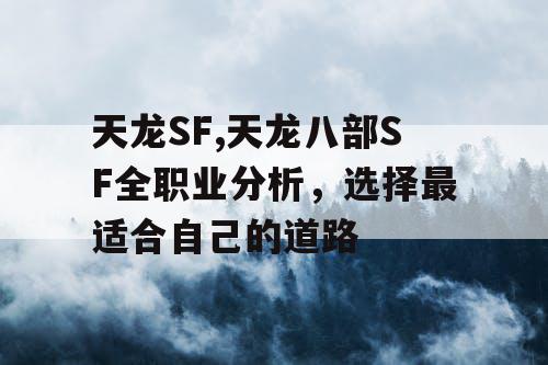 天龙SF,天龙八部SF全职业分析,选择最适合自己的道路 天龙SF,天龙八部SF全职业分析,选择最适合自己的道路