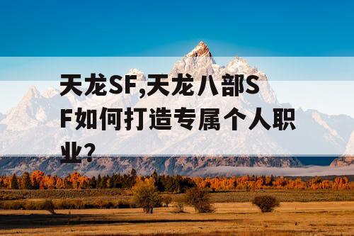 天龙SF,天龙八部SF如何打造专属个人职业? 天龙SF,天龙八部SF如何打造专属个人职业?