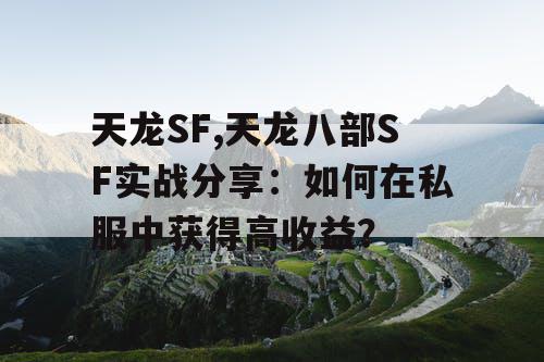 天龙SF,天龙八部SF实战分享：如何在私服中获得高收益？
