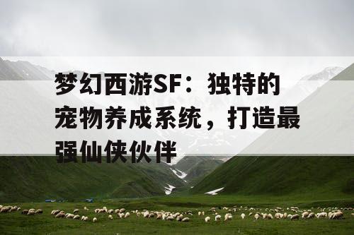 梦幻西游SF：独特的宠物养成系统，打造最强仙侠伙伴