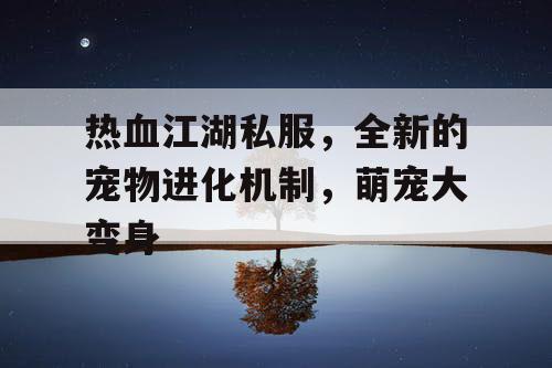 热血江湖私服，全新的宠物进化机制，萌宠大变身