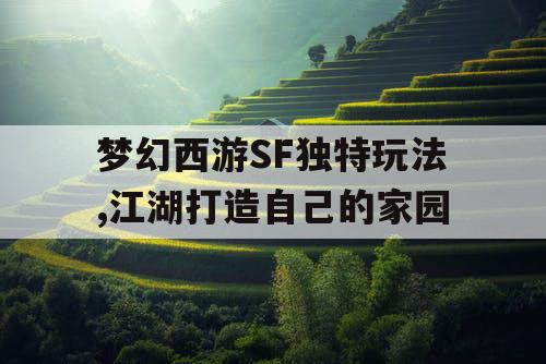 梦幻西游SF独特玩法,江湖打造自己的家园