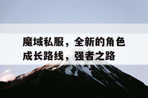 魔域私服,全新的角色成长路线,强者之路 魔域私服,全新的角色成长路线,强者之路