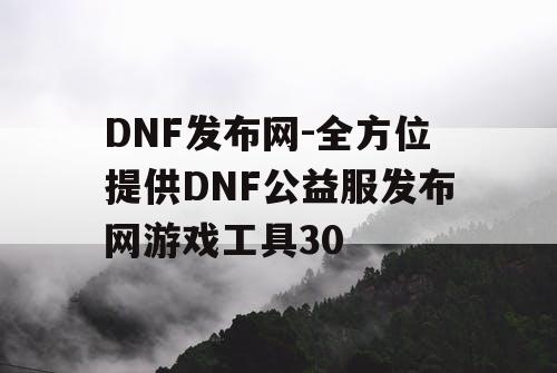 DNF发布网-全方位提供DNF公益服发布网游戏工具30