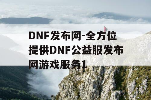 DNF发布网-全方位提供DNF公益服发布网游戏服务1