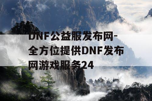 DNF公益服发布网-全方位提供DNF发布网游戏服务24