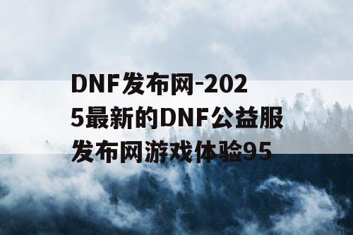 DNF发布网-2025最新的DNF公益服发布网游戏体验95