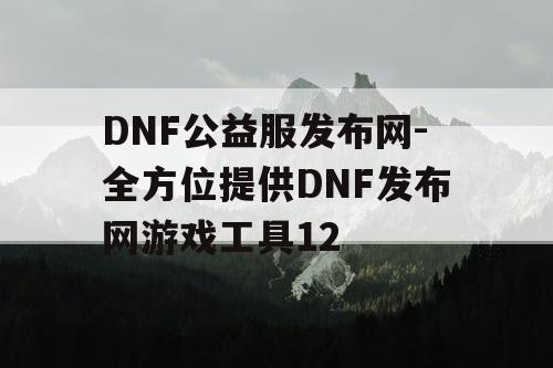 DNF公益服发布网-全方位提供DNF发布网游戏工具12