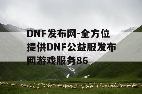 DNF发布网-全方位提供DNF公益服发布网游戏服务86