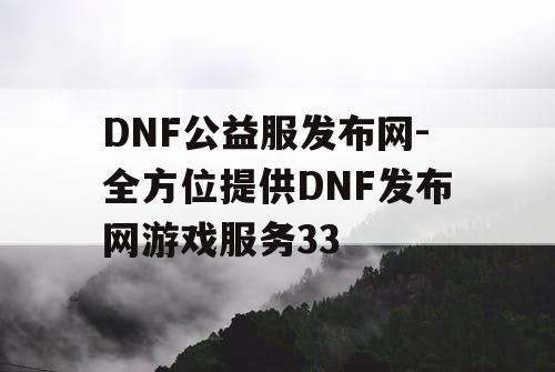 DNF公益服发布网-全方位提供DNF发布网游戏服务33