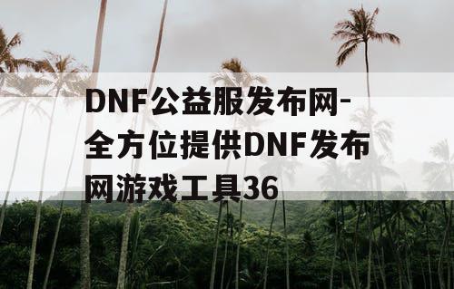 DNF公益服发布网-全方位提供DNF发布网游戏工具36