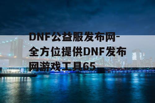 DNF公益服发布网-全方位提供DNF发布网游戏工具65
