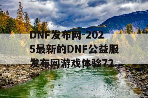 DNF发布网-2025最新的DNF公益服发布网游戏体验72