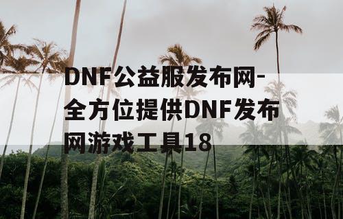 DNF公益服发布网-全方位提供DNF发布网游戏工具18