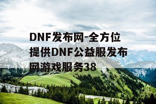 DNF发布网-全方位提供DNF公益服发布网游戏服务38