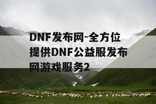 DNF发布网-全方位提供DNF公益服发布网游戏服务2