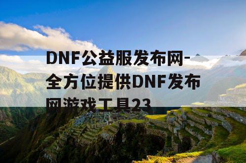 DNF公益服发布网-全方位提供DNF发布网游戏工具23