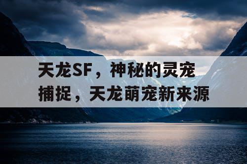 天龙SF，神秘的灵宠捕捉，天龙萌宠新来源