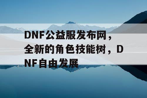 DNF公益服发布网，全新的角色技能树，DNF自由发展