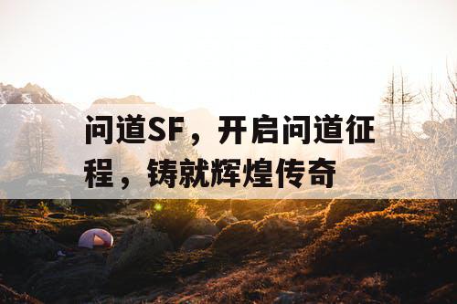 问道SF，开启问道征程，铸就辉煌传奇