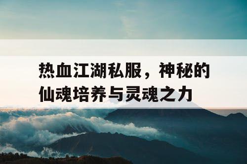 热血江湖私服,神秘的仙魂培养与灵魂之力 热血江湖私服,神秘的仙魂培养与灵魂之力