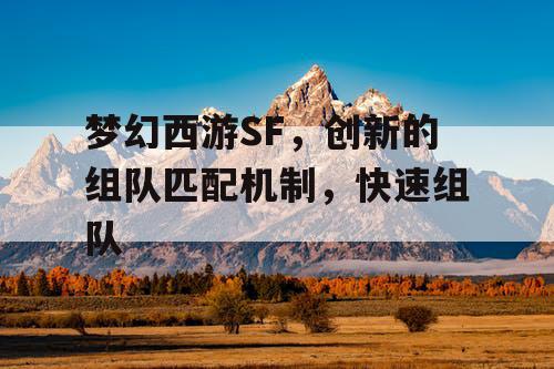 梦幻西游SF,创新的组队匹配机制,快速组队 梦幻西游SF,创新的组队匹配机制,快速组队