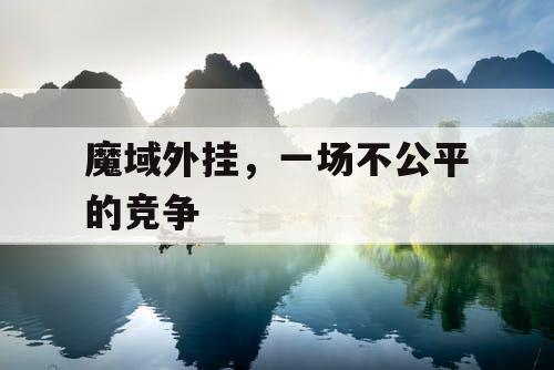 魔域外挂，一场不公平的竞争