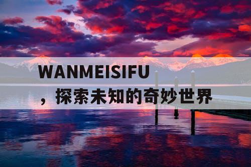 WANMEISIFU，探索未知的奇妙世界