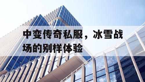 中变传奇私服，冰雪战场的别样体验