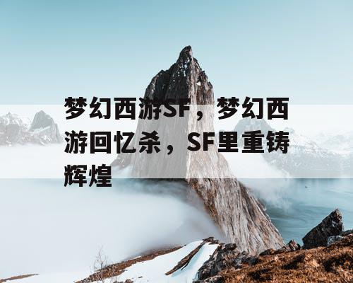 梦幻西游SF，梦幻西游回忆杀，SF里重铸辉煌