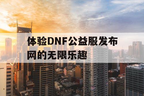 体验DNF公益服发布网的无限乐趣