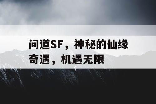 问道SF，神秘的仙缘奇遇，机遇无限