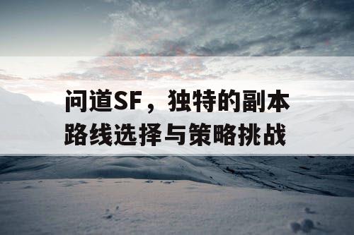 问道SF，独特的副本路线选择与策略挑战