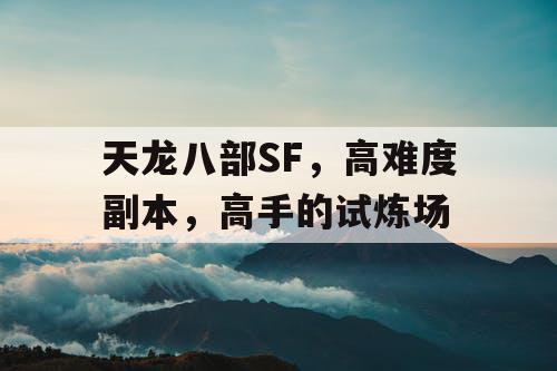 天龙八部SF，高难度副本，高手的试炼场