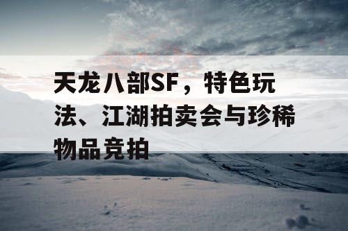 天龙八部SF，特色玩法、江湖拍卖会与珍稀物品竞拍