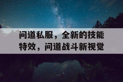 问道私服，全新的技能特效，问道战斗新视觉