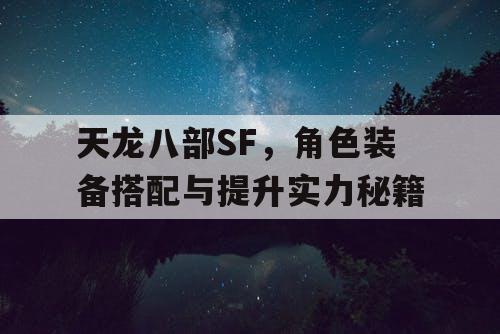 天龙八部SF，角色装备搭配与提升实力秘籍