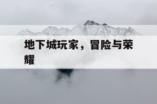 地下城玩家,冒险与荣耀 地下城玩家,冒险与荣耀