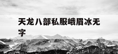 天龙八部私服峨眉冰无字 天龙八部私服峨眉冰无字