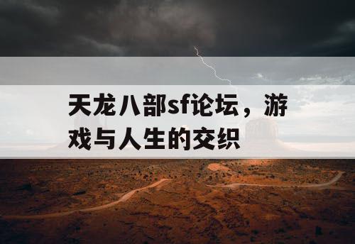 天龙八部sf论坛，游戏与人生的交织