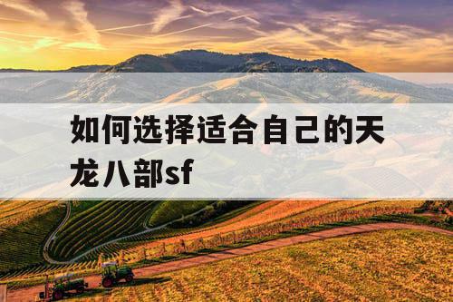 如何选择适合自己的天龙八部sf
