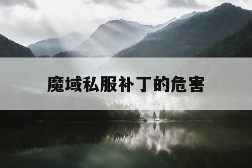魔域私服补丁的危害